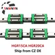 2pcs Linear Guide Rail HGR20 HGR15 200mm-1500mm + 4PCS HGH15CA/HGH20CA Slide Carriages For CNC Parts