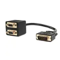 DVI to VGA Splitter cable Passive Analog DVI-I to Dual VGA splitter adapter cable DVI-I signal on