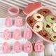 8/9Pcs DIY Easter Sauce Sandwich Biscuit Mold Cartoon Bunny Egg Cookie Cutters 3D Baking Cookie Mold