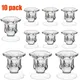 10Pcs Candlestick Holder Taper Candle Holders Small Glass Candle Holder for Wedding Table