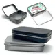 Mini Metal Storage Box With Flip Lid Empty Hinged Iron Box Portable Pill Candy Container Jewelry