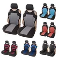 CarPaint 2pcs Universal Car Seat Covers - Front Seat Covers Mesh Sponge Interior Accessories T Shirt