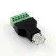 1pc Ethernet 6P6C RJ12 Male Plug Modular 6Pin Screw Terminal Connector Adapter Phone Line Adapter