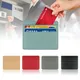 3Card Slots Pu Leather ID Card Holder Ultra-thin Wallet Bag Candy Color Coin Purse Women Men