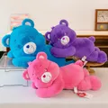 Genuine 50/70cm Carebear Plush Toy Pillow Rainbow Bear Lying Down Bear Doll Children's Doll Birthday