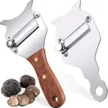 Truffle Slicer Adjustable Blade Stainless Steel Cheese Chocolate Truffle Shaver with Rosewood Handle