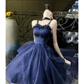 Kikyo North Star Light Dress gonna blu cielo abito scintillante Cos Lolita abito da principessa da