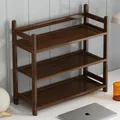 Simple Bookshelf Desktop Shelf Kids Multilayer Small Bookcase Solid Wood Office Desk Storage