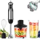 Wancle 1000W Immersion Hand Blender 4 in 1 Powerful Stick Blender Mixer 16 Speeds Adjustable for