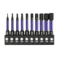 10Pcs Magnetic Allen Wrench Drill Bit Set Impact Head Screwdriver Bit Set 1/4 Inch Shank Bit