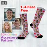 Calzini personalizzati per il viso calzini lunghi divertenti personalizzati con viso personalizza