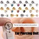 1PC Disposable Safety Ear Piercing Gun Device Crystal Pearl Nickel Free Stud with Ball Clasp Body