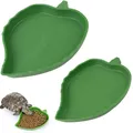 Leaf Shape Reptile Feeder Food Water Bowl For Turtle Lizards Hamsters Snakes Tortoise Gecko Small