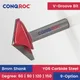 8mm Shank V-Groove Router Bit Tungsten Carbide CNC Woodworking Lettering Milling Cutter 9-Option 60