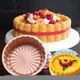 Round Silicone Charlotte Cake Pan Silicone Cake Mold Bread Toast Strawberry Shortcake Cake Sponge