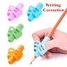 1/2 Pcs Two Finger Grip Silicone Baby Learn Writing Tool Writing Pen Writing Correction Device