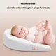 Baby pillow anti-vomiting slope pad bean velvet memory foam pillow newborn breastfeeding lying