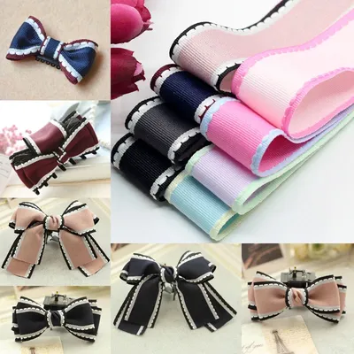 New (1 meters/lot) 1'' (25mm) jump line Grosgrain satin Ribbon DIY Handmade Arts Decorative Crafts Hair Bow Sewing Accessories