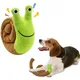 Dog Squeak Toys Pet Sniffing Plush Snails Toys Tibetan Food Molar Puzzle Dog Toys Interactive Dog