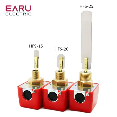 Paddle Water Pump Flow Sensor Switch Water Flow Switch HFS-25 HFS-20 HFS-15 NPT 1" 1/2" 1/4" Liquid Level Controller Switch