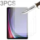 3PCS Glass screen protector for Samsung galaxy tab S9 S8 S7 FE Plus Ultra S6 lite S5E S4 S3 S2 S A9