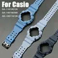 Resin Rubber Watch Band Case for Casioak GA-100 Watch and Case Fashion Sport watch Strap Case Set