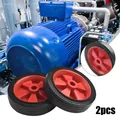 2Pcs 5Inch/6 Inch Air Compressor Wheel Replacement Shock Absorption Non-Slip Air Compressor Caster