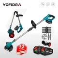 Yofidra Electric Lawn Mower Handheld For Makita 18V Battery Cordless Garden Grass Trimmer Length