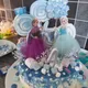 Disney Princess Cake Decoration Frozen Cake Cupcake Toppers Cake Flag for Baby Shower Happy Birthday