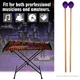 Middle Marimba Stick Mallets Xylophone Glockensplel Mallet with Beech Handle Musical Instrument