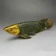 YM Copper Statue Chinese bronze gilt old handwork lucky home decoration handicraft ' Fish '