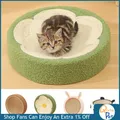 Cat Scratcher 2 In 1 Cat Anti Scratch Bed Cute Shape Cat Scratching Bed Round Cat Scratch Protection