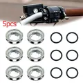 Universal 18mm Motorcycle Sight Glass Oil Sight Glass With Seal For Brake Pump Brake Cylinder(5pcs)