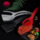 2 in 1 Nylon Grip Flip Tongs Egg Spatula Tongs Steak Spatula Tongs Clamp Pancake Fried Turners