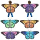 Kids Butterfly Wings Cape Girls Fairy Shawl Pixie Cloak Fancy Dress Costume Gift