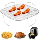 Air Fryer Rack Stainless Steel Dehydrator Rack Multi-Purpose Cooking Rack Dishwasher Safe Grilling