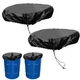 55 Gallon Drum Cover with Stretchable Adjustable Drawstring Fit Most Water Barrel and Trash Can