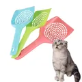 1 Pc Plastic Cat Litter Scoop Pet Toilet Poop Cleaning Shovel Small Round Hole Cat Litter Sieve
