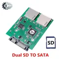 Scheda di memoria MMC digitale sicura Dual SD SDHC a 2 porte a adattatore convertitore SATA Serial