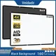 VEIDADZ Projector Screen 60-150inch White Milk Shred Black Background Wrinkle-Free Design Soft
