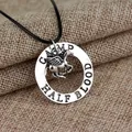 Fashion Jewelry Charm Percy Jackson CAMP HALF Blood Flying Horse Pendant Necklaces Men Women Gifts