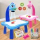 Kids Painting Board Toys Children LED Projector Art Painting Table Desk Arts Toy Educational