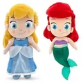 Disney Cartoon Movie Frozen Cute Mermaid and Princess Cinderella Plush toy Soft Doll Birthday