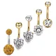 5Pcs/set Crystal Belly Button Rings Belly Bar Navel Piercing Jewelry Women Jewelry Navel Piercing