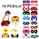 Super Hero Halloween Cartoon Birthday Cosplay Anime Party Masks 10Pcs/Lot Christmas Kids Make Dress