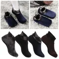 Man Winter Warm Thicken Leopard Bed Sock Thermal Non Slip Elastic Floor Socks Slipper