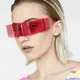 Punk Sunglasses Vintage Funny Futuristic Wrap Around Costume Colorful Sunglasses Mask Novelty