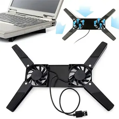 Rotatable USB Fan Cooling Pad 2 Fans Cooler Notebook Cooler Computer Laptop Stand USB Fan For 10-17"