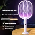 Upgraded 3000V Mosquito Swatter with TYPE-C Charging 3 in 1 Electric Mosquito Swatter Mosquito