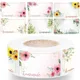 500pcs/Roll Flowers Blank Labels Kitchen Handwritten Date Stickers Food Storage Sealing Sticker Gift